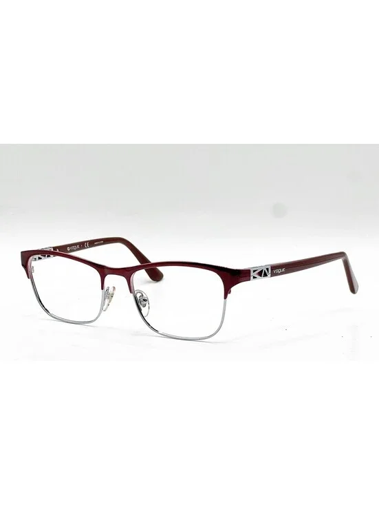 Vogue VO 3996 812 Bordeaux Silver Authentic Eyeglass Frames 53-18
