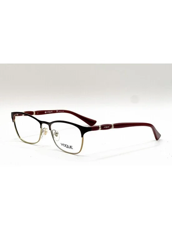 Vogue VO 3987-B 986 Top Bordeaux/Pale Gold Authentic Eyeglass Frames 52-16