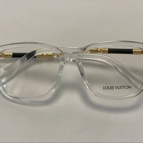 2184 Clear 49/15/140 Eyeglass Frame & Louis Vuitton Pouch