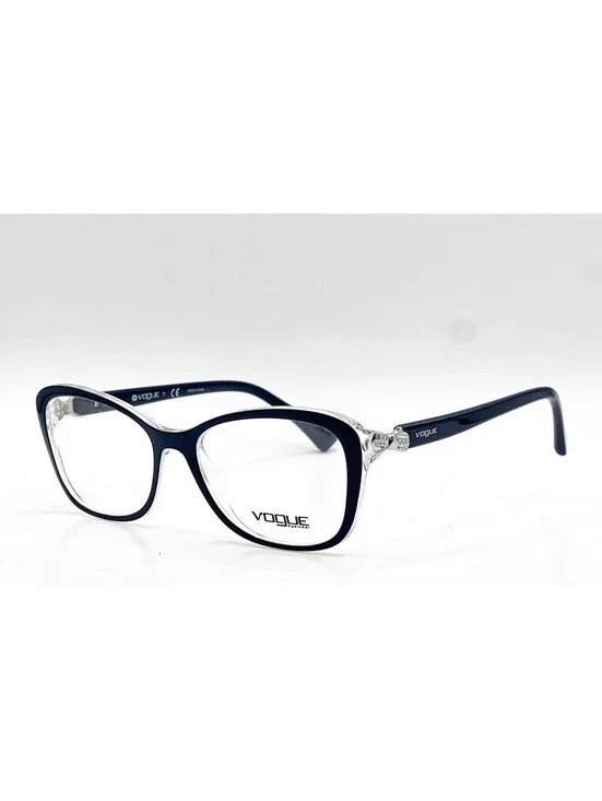 Vogue VO 5095-B 2466 Top Blue Serigraphy Authentic Eyeglass Frames 52-16