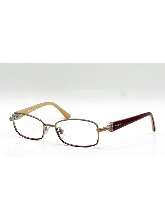 Vogue VO 3845-B 896 Brown Pink Rectangle Authentic Eyeglass Frames 52-16