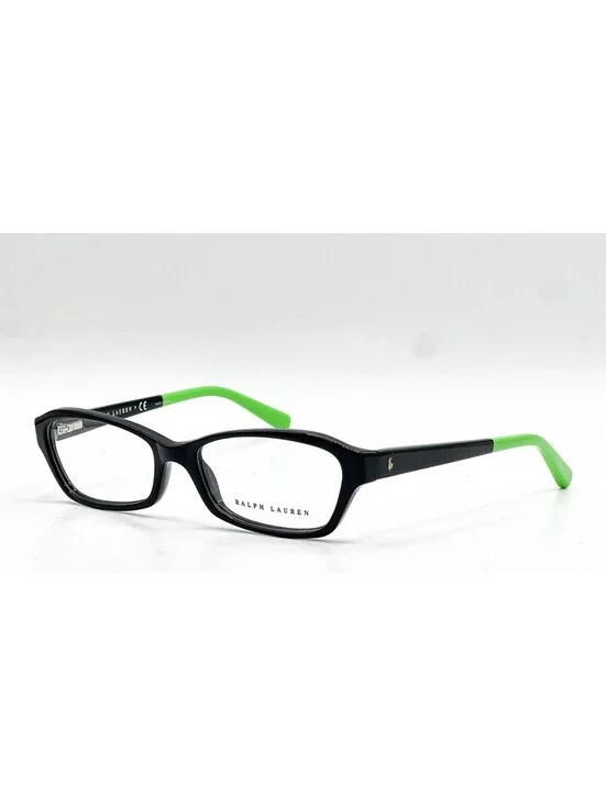 Ralph Lauren RL 6097 5387 Black Rectangle Authentic Eyeglass Frames 52-16-135