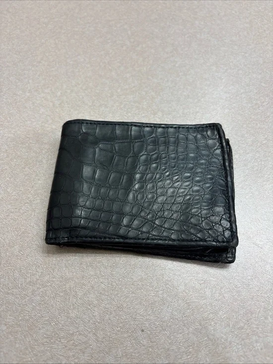 LAI Genuine American Alligator Leather Bi Fold Wallet Billfold Men’s USA Made