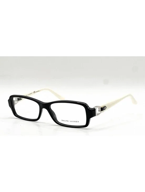 Ralph Lauren RA 6107Q 5001 Black Full Rim Authentic Eyeglass Frames 55-16-140