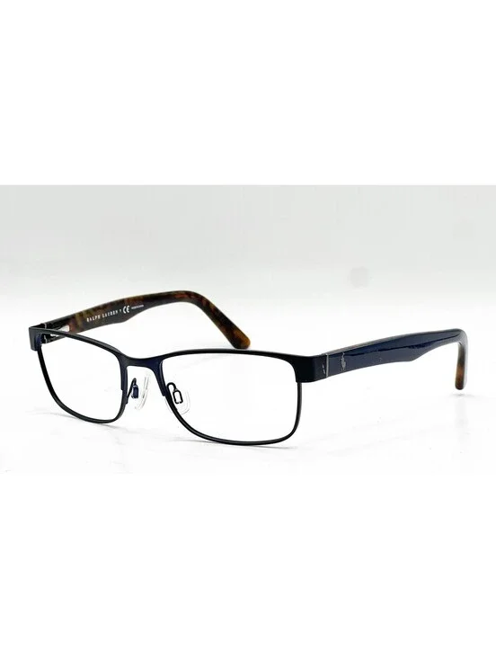 Ralph Lauren PH 1157 9303 Matte Navy Blue Rectangle Eyeglass Frames 53-17-145