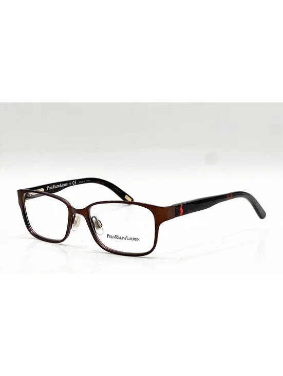 Polo Ralph Lauren 8032 507 Brown Tortoise Rectangle Eyeglass Frames 46-15-125