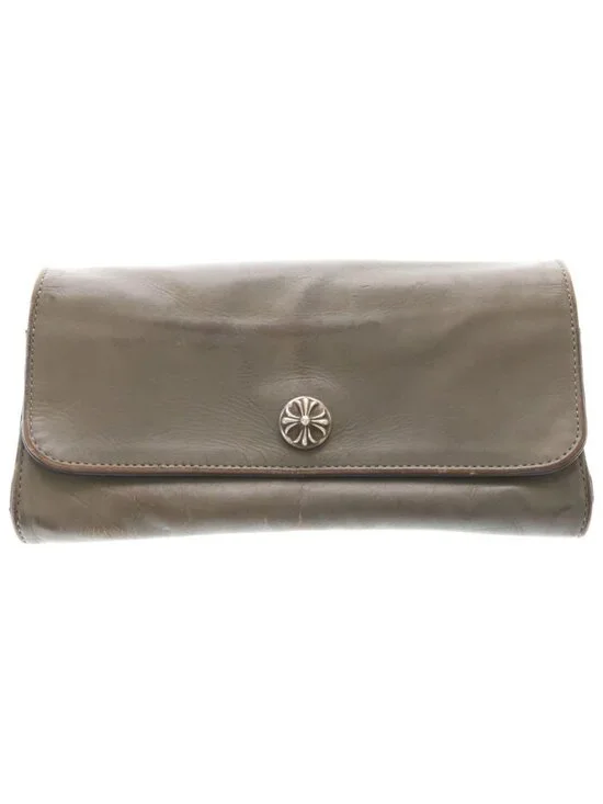 Chrome Hearts Judy Cross Ball Button Leather Wallet
