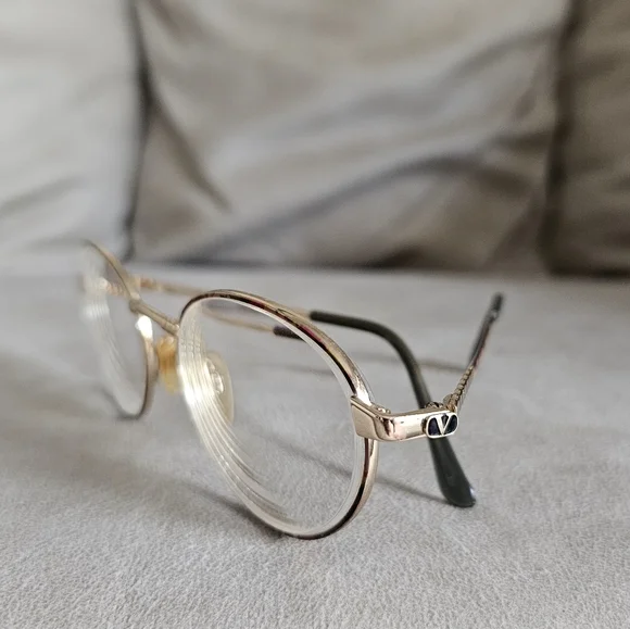 Valentino Elegant Gold Italy Chic‎ Classy Frame Glasses