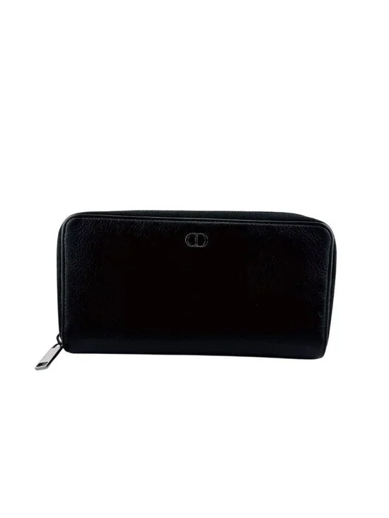 Dior Round Zip Wallet CD Logo