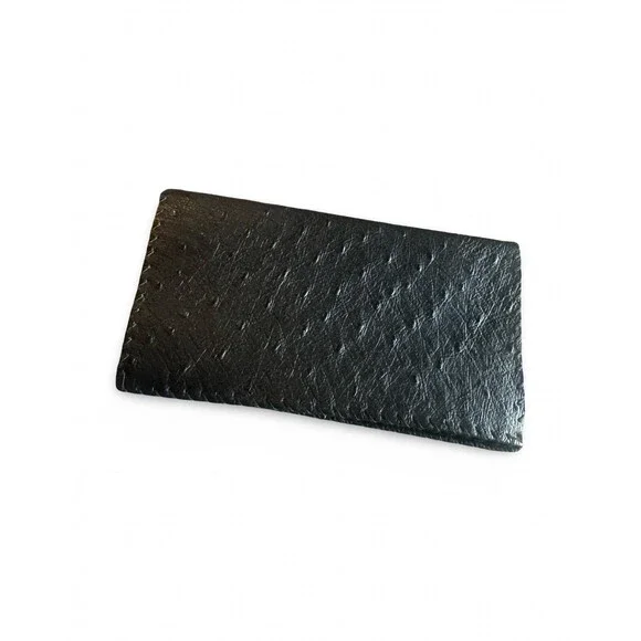 ostrich genuine leather business card holder from Japan