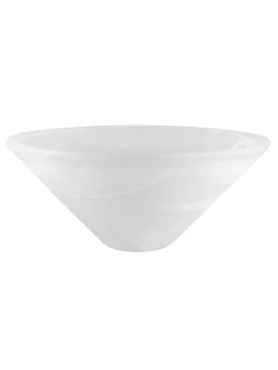 Aspen Creative 25302-64-1, Alabaster Glass Shade for Medium Base Socket NEW