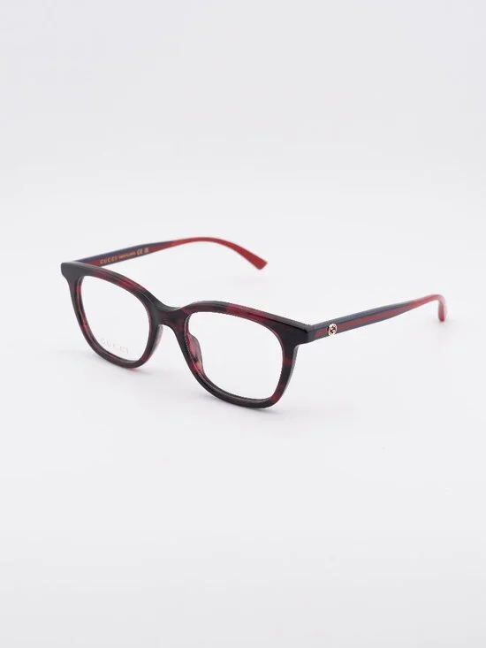 Gucci GG1864O 003 Eyeglasses Red Havana 50mm Square Frame