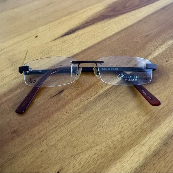 Versailles‎ Palace VP1 Cauri Coffee rimless eyeglasses frames