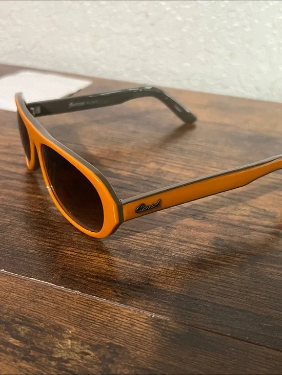 Orange Frame Sunglasses with Brown Lenses by Coach