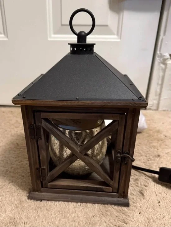 Rustic Black & Brown Flameless Candle Warmer