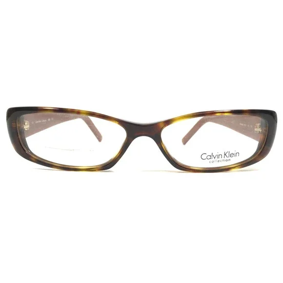 Calvin Klein Eyeglasses Frames 965 125 Tortoise Brown Red Cat Eye 53-15-135