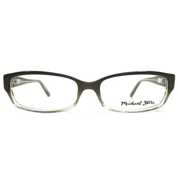 Michael Stars Eyeglasses Frames Chameleon Clove Green Clear Rectangle 53-15-135