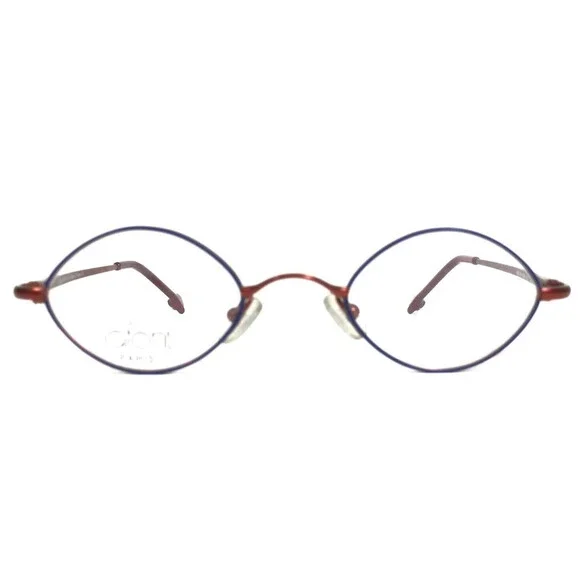 Jean Lafont Petite Eyeglasses Frames Fable 896 Blue Red Round Wire Rim 40-21-125