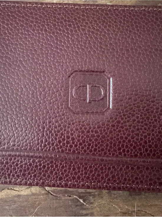 Dior Burgundy Leather Wallet