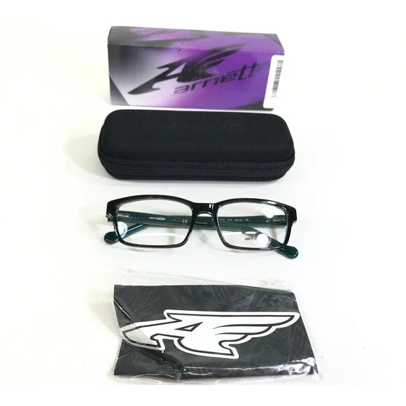 Arnette Eyeglasses Frames RIFF 7079 1103 Green Brown Tortoise 55-18-145