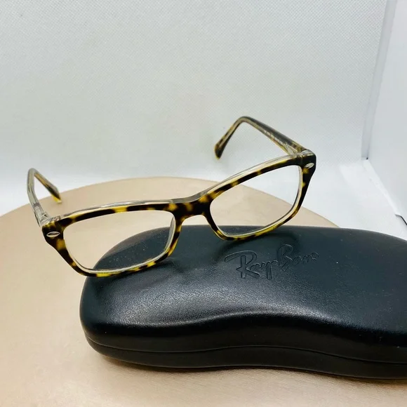EUC Ray Ban Dark Havana RB 1550 Butterfly Shaped RX Eyeglasses