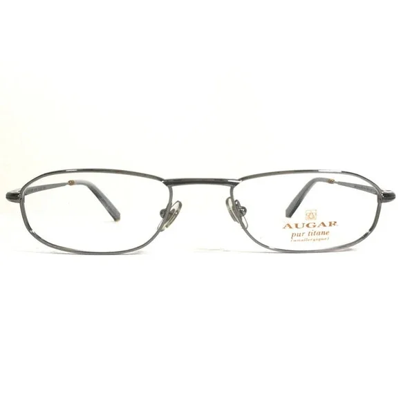 Augar Eyeglasses Frames HT161 GRIS Red Silver 22KT GP Gold Plated 52-20-135