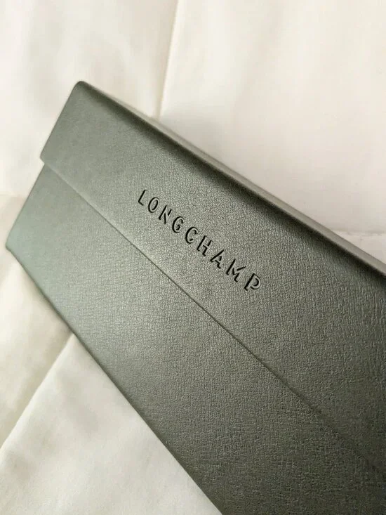 Longchamp Magnetic Trifold Eyewear Case for Sunglasses Eye Glasses Green NWOT