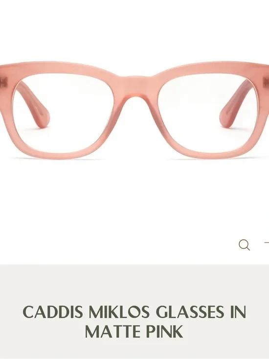 CADDIS Miklos matte, pink readers. +1 reader lens. $140 MSRP
