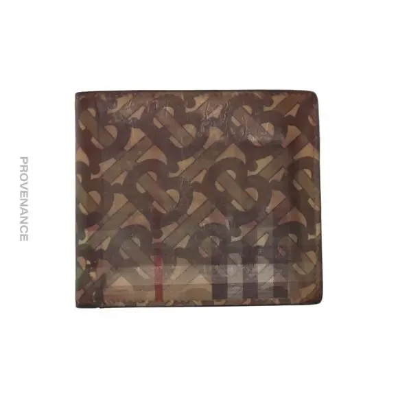 🔴 Burberry Bifold Wallet - Hologram TB Monogram Check