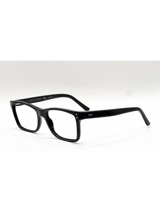 Polo Ralph Lauren 2057 5001 Shiny Black Authentic Eyeglass Frames 55-18