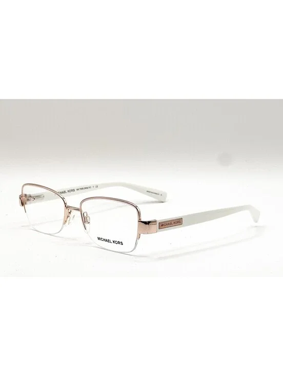 Michael Kors MK 7008 1080 Rose Gold Rectangle Authentic Eyeglass Frames 53-17