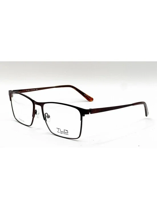 Tlg NU028 C02 Matte Brown Full Rim Authentic Eyeglass Frames 57-17-145