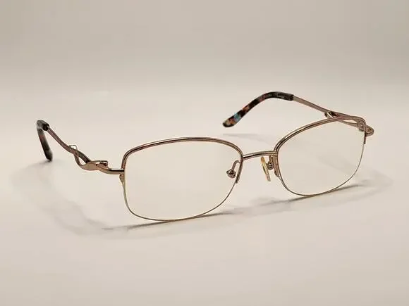 Bulova Eyeglasses, Frames Only, Alamosa, 52-17-135, Metal, Rose Gold, Half Rim
