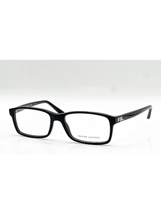Ralph Lauren RL 6144 5001 Black Rectangle Authentic Eyeglass Frames 55-17-145
