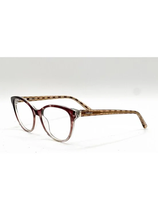 Bebe BB5195 200 Topaz Gradient Round Authentic Eyeglass Frames 53-17