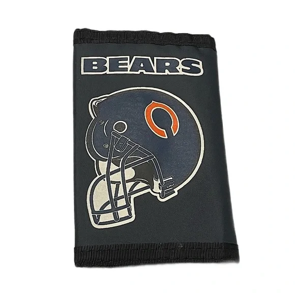 Vintage Chicago Bears trifold wallet fabric Football mens accessories