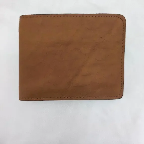 VTG 1988 Marlboro Saddleman's Wallet Leather Bifold Brown New Old Stock Brazil