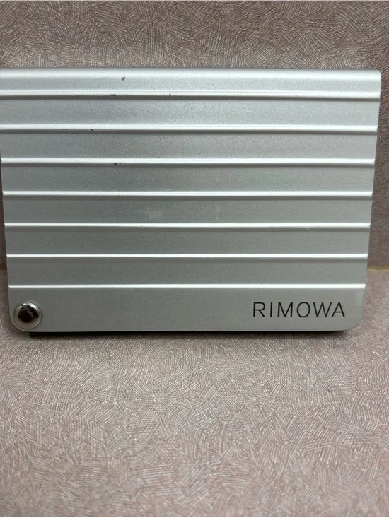 Rimowa Aluminum Card Holder - Silver Made In Italy Business Executive Designer