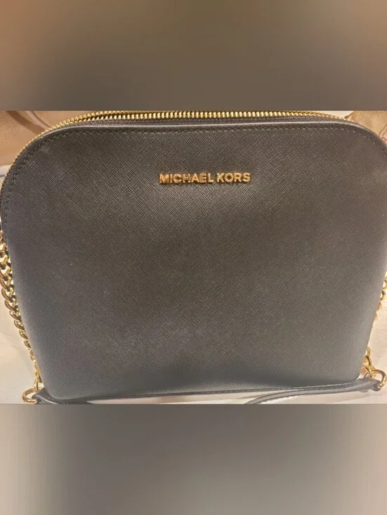 Michael Kors black dome purse