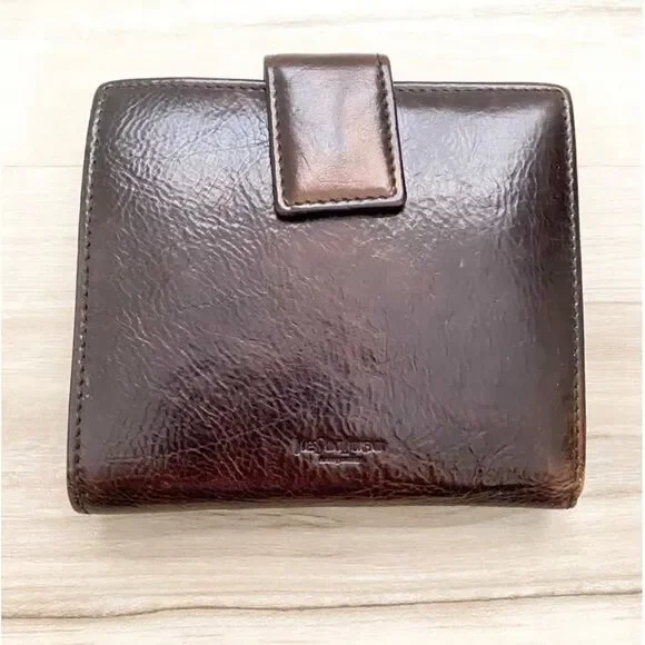 ⭐️Yves Saint Laurent⭐️ YSL *unisex* Brown Soft Leather Wallet