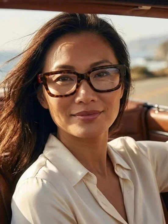 Gucci GG1666O 006 Eyeglasses Havana with Red 53mm Square Frame
