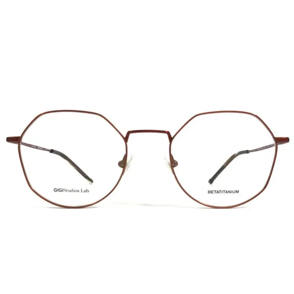 Gigi Studios Eyeglasses Frame DETROIT 8069/8 Matte Rust Bronze Brown 49-20-140