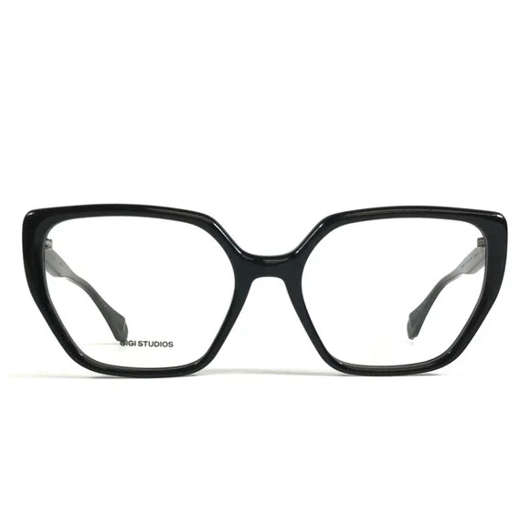 Gigi Studios Eyeglasses Frame ALARIC GS9003/01O Black Cat Eye Full Rim 55-17-140