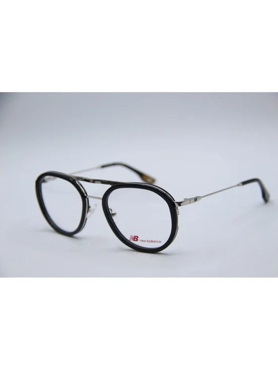 New Balance Nb 4126-1 Black Silver Authentic Eyeglasses 50-19-135