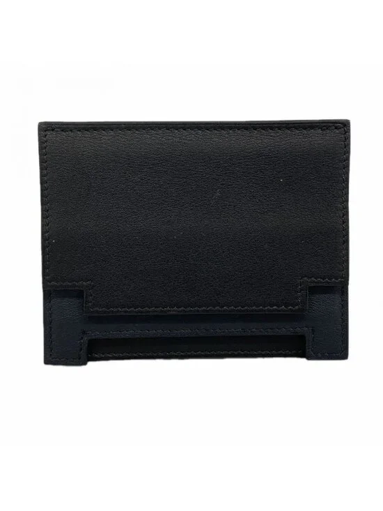 Hermes Card Case Multicolor Swift Black