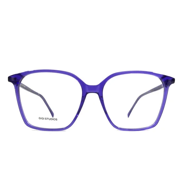 Gigi Studios Eyeglasses Frames TINA 8108/9 Clear Transparent Purple 52-15-140