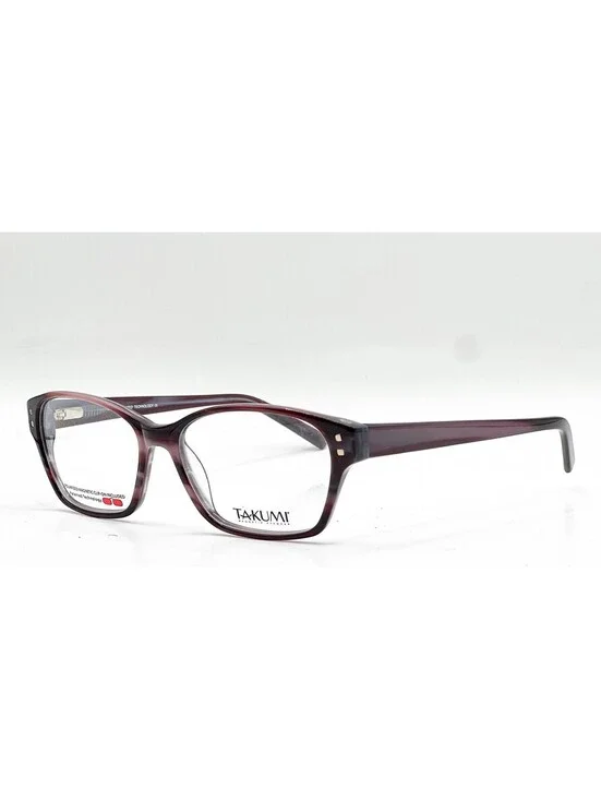 Takumi T9985 30 Marbled Red Authentic Eyeglasses 52-15-140
