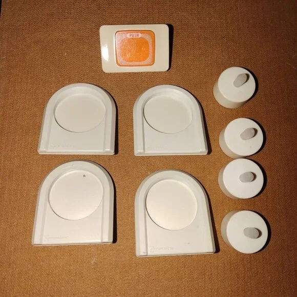 Night Light Covers & Plug-In Bases Lot - White Plastic Home Accessories For Bedr