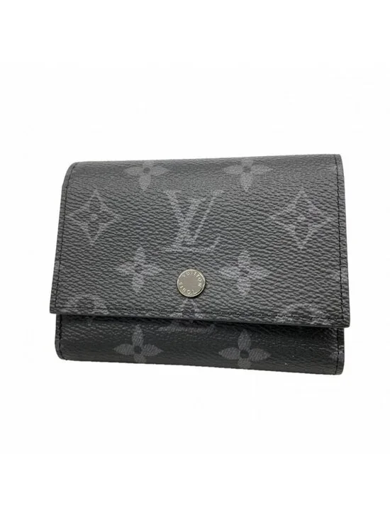 Louis Vuitton Trifold Wallet Monogram Eclipse Victor Black