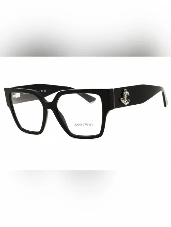 Jimmy Choo 0JC3032B, BLACK/Clear Lens, Woman's Eyewear Frame, Size55X16X140